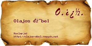 Olajos Ábel névjegykártya
